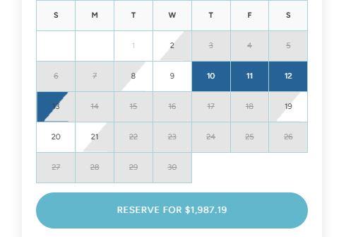 table, calendar